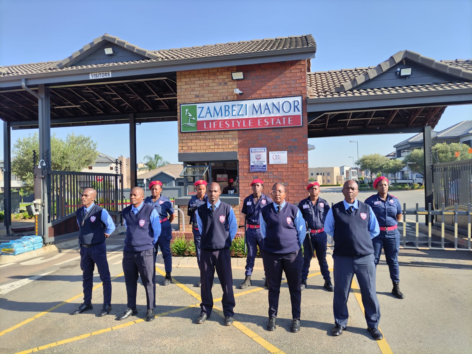 Guards on parade